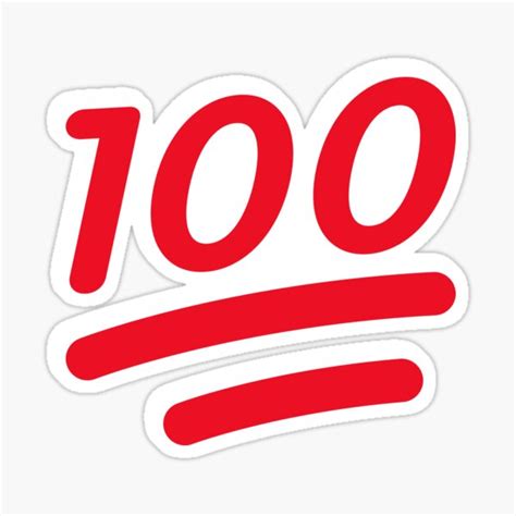 "100 Emoji" Sticker for Sale by Schka | Redbubble