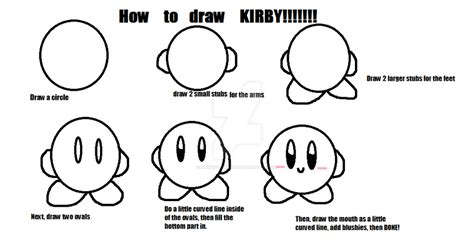 How to Draw Kirby! by KawaiiStarKirby on DeviantArt