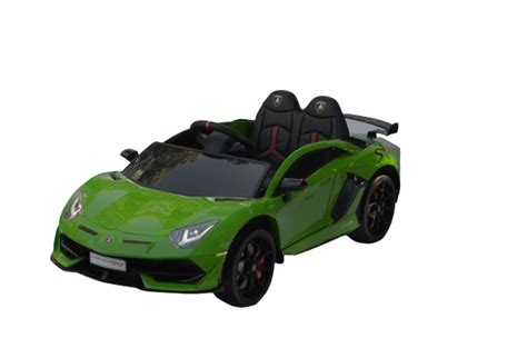 Lamborghini Aventador Green 12v - Electric Ride on Toy Cars for Kids - Australia