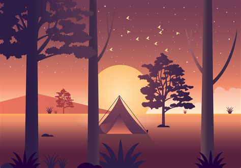 Download Vector Beautiful Nature Illustration for free | Paisajes