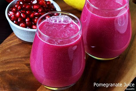 Pomegranate juice recipe | Anar juice recipe & its health benefits