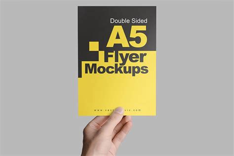 Download This A5 Flyer PSD Mockup For Presentation - Designhooks