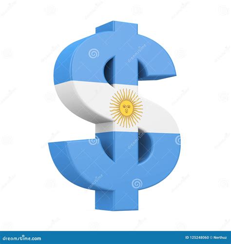 Argentine Peso Shows Currency Exchange And Banknotes Stock Image ...