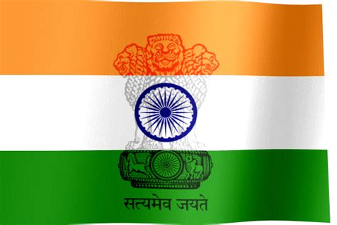 Indian National Flag Flying Animation