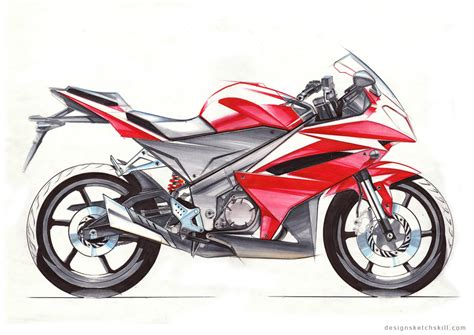 motorcycle sketch tutorial by Yang Design at Coroflot.com