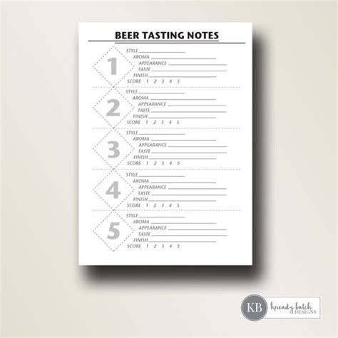 printable beer tasting score cards | beer tasting party | tasting notes ...