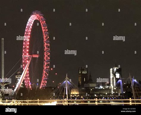 London Skyline at Night Stock Photo - Alamy