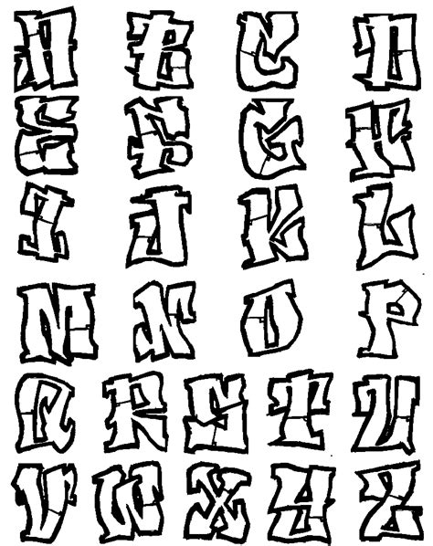 Graffitie: alphabet graffiti fonts