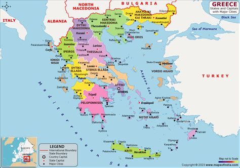 Capital Of Greece Map - Darsie Francesca