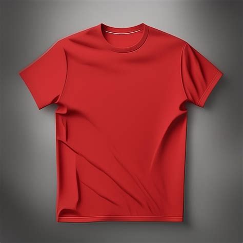 Premium AI Image | Fashion mockup red tshirt blank