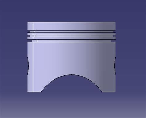 IC Engine Basic Piston Design 3D | CGTrader