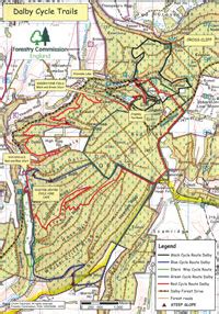 Dalby Forest trails, older MTB maps