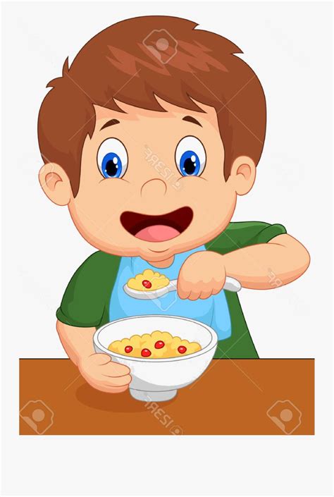 Eat Breakfast Clip Art - Eat Cereal Clip Art , Free Transparent Clipart - ClipartKey