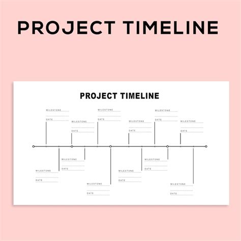 Project Management Milestone Timeline Charts and Project - Etsy