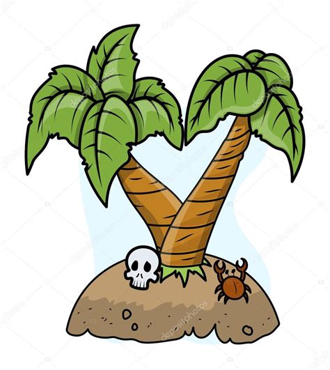 Abandoned Island - Vector Illustration — Stock Vector © baavli #29939919