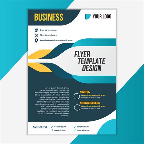 flyer pamphlet template design business 5289012 Vector Art at Vecteezy