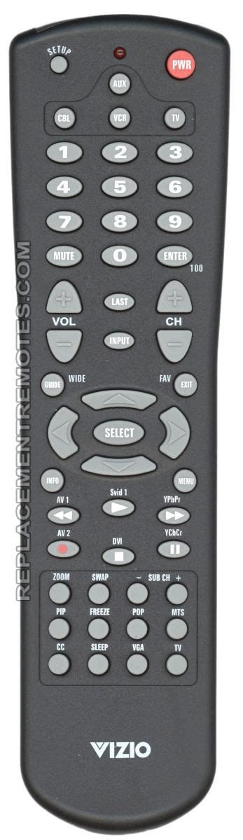 Buy Vizio VUR3 -098003038000 TV TV Remote Control