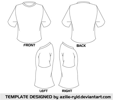 Blank Tshirt Template Vector Front and Back | T shirt design template, Shirt template, Tshirt ...