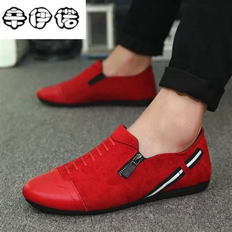 Aliexpress.com : Buy 2018 New fashion comfortable men Red casual shoes Men Flats Shoes Moccasins ...