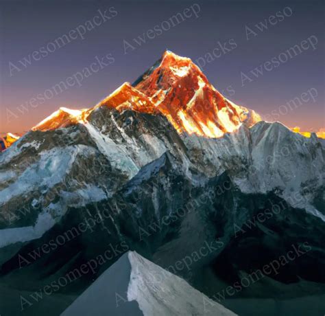 THE EVEREST Sunrise in the Everest Photography up Close Mt Everest ...