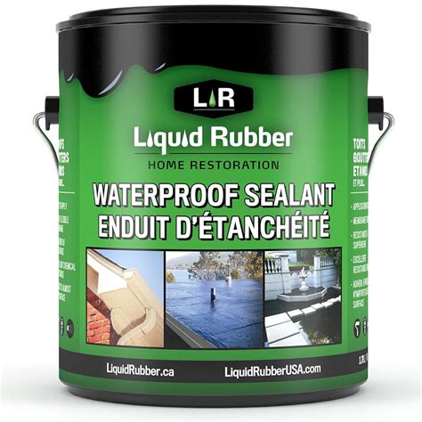 Liquid Rubber Waterproof Sealant - Indoor & Outdoor Coating - Easy to ...