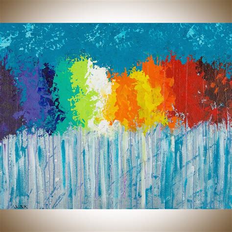 The 15 Best Collection of Rainbow Canvas Wall Art