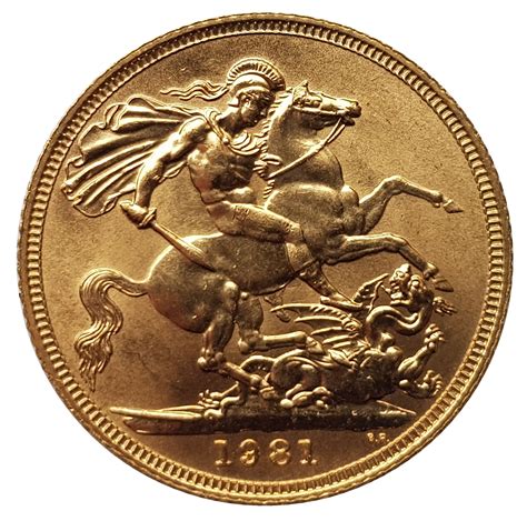 1981 Sovereign Queen Elizabeth II For Sale - M J Hughes Coins