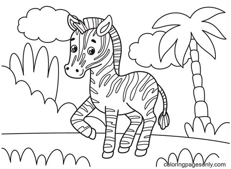 55 Cute Zebra Coloring Pages Latest HD - Coloring Pages Printable