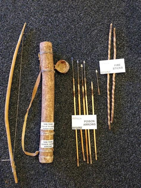 Khoisan African (Bushmen) Hunting Bow & Arrows | #1931689994