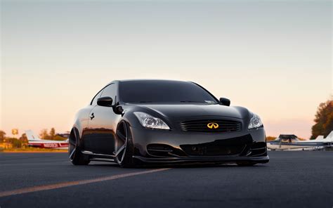 Black Infiniti coupe, Stance, Infiniti, G37, car HD wallpaper | Wallpaper Flare