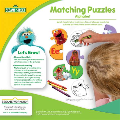 Sesame Street Alphabet Matching Game | MasterPieces – MasterPieces Puzzle Company INC