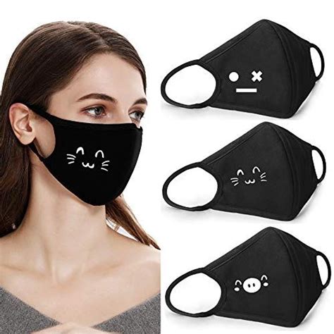 Coolha Cotton Dustproof Mouth Face Mask fashion mask cute masks Women Men Face cover Mouth Masks ...