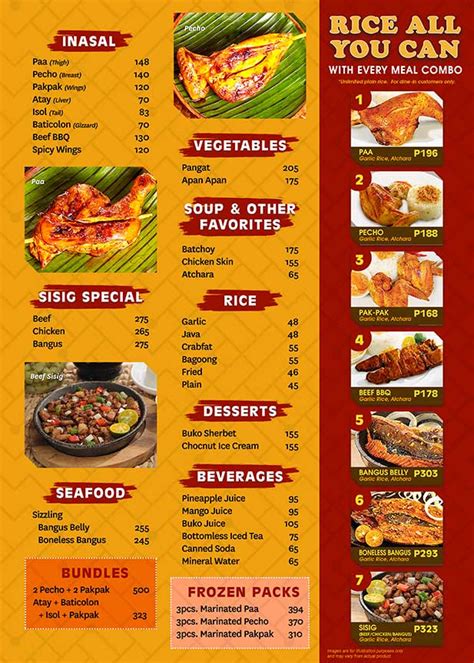 Chicken Bacolod | Menu