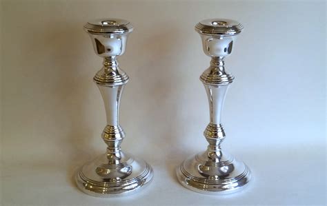 Henry Willis – Antique Silver Dealer » Blog Archive » Pair of silver candlesticks £SOLD