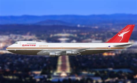 Qantas Boeing 747-238B "Flying Kangaroo" - unzipped design - redux - Gallery - Airline Empires