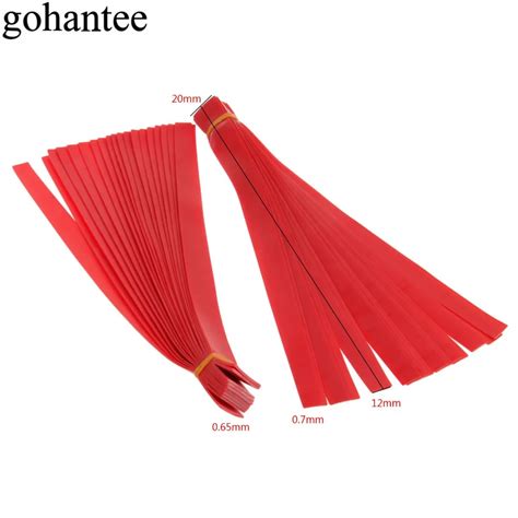 10pcs/lot Red Natural Latex Slingshots Flat Rubber Band Strong Elastic Rubber Bands for ...