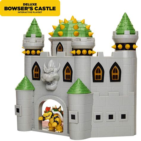 Nintendo Bowser's Castle Super Mario Deluxe Bowser's Castle Playset with 2.5" Exclusive ...