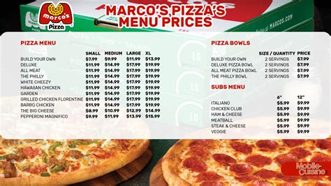 Marco’s Pizza Menu Prices w/ Coupon Codes (2024)