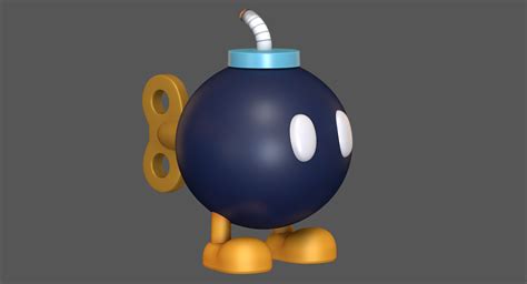 Bob Omb - Bomb Super Mario Assets 3D Model $34 - .c4d .fbx .obj - Free3D