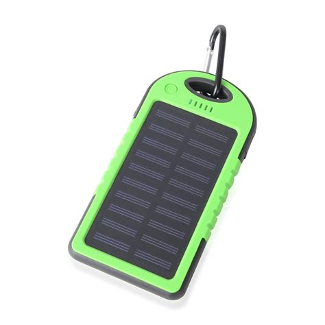 Shop LC Green Portable Solar 5000 mAh Battery Charger Power Bank ...