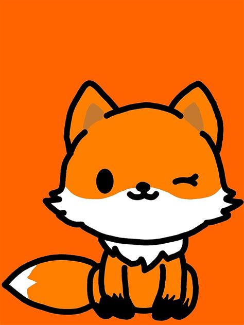 "Cute Fox Cartoon" Art Print for Sale by Soomz | Redbubble