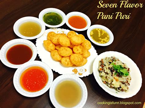 Cookingisfunn: Seven Flavor Pani Puri (Street Food)