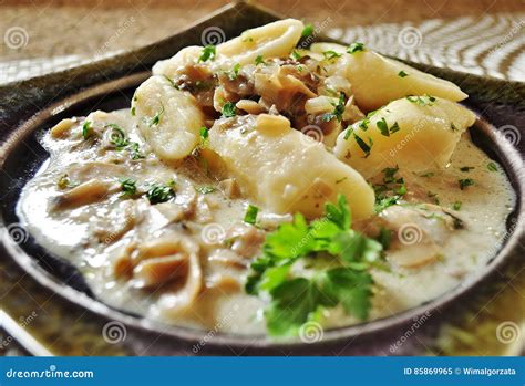 Homemade Traditional Polish Potato Dumplings. Kopytka. Stock Image - Image of cook, fresh: 85869965