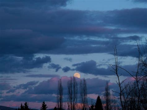 Full Moon Sunset Free Stock Photo - Public Domain Pictures