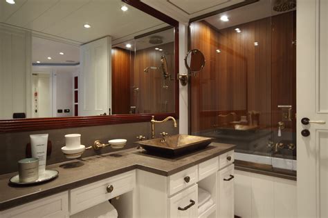 Super Yacht Lady Trudy - Bathroom in one of the VIP cabins — Yacht ...