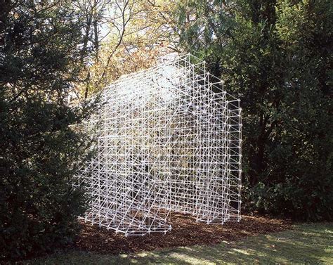 kawahara krause's acrylic glass garden shed challenges our perception of space