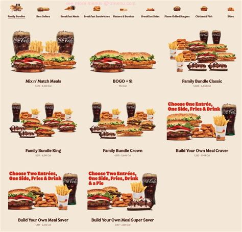 Online Menu of Burger King Restaurant, Thomasville, North Carolina, 27360 - Zmenu