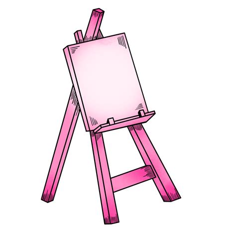 Pink drawing easel 15097259 PNG