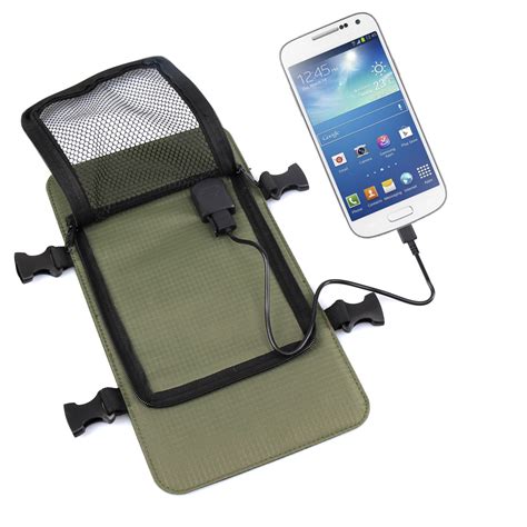 Solar Bag 6.5W Solar Panel Powered Backpack with Portable USB Charger Black | eBay