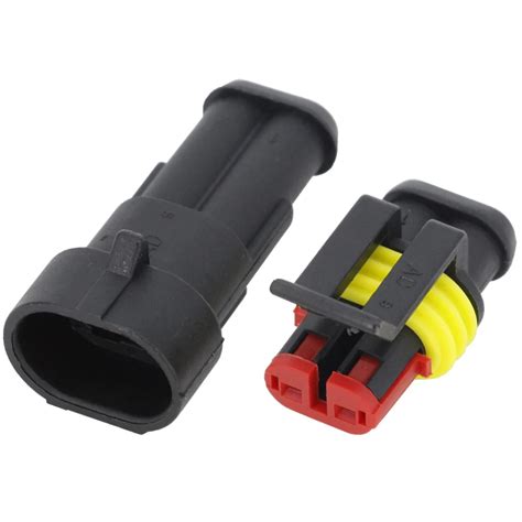 2 Pin AMP 1.5 series Connectors,DJ7021 1.5 Waterproof Electrical Wire Connector Plug, Xenon lamp ...